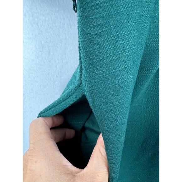 Anthropologie Sutton Pont knit v neck jumpsuit Hunter Green sz L - Picture 4 of 10